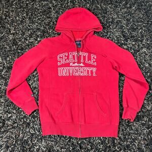 Vintage Jansport Seattle University Red Hawks Zip Up Hoodie Sz M Preowned